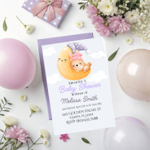 Baby Rabbit on The Moon Baby Shower Collection