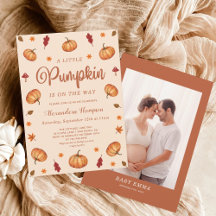 Fall Little Pumpkin Gender Neutral Baby Shower