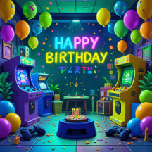 Video Game Birthday Invitations