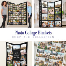 Photo Collage Blankets
