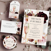 Pink Floral Champagne Gold Bridal Shower
