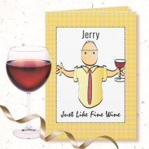 Funny Male Cartoon Birthday Cards with Drinks