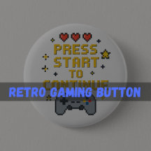 Retro Gaming Dad Button