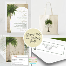 Elegant Palm Tree Wedding Suite