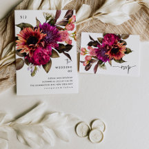 Bold Floral   Dramatic and Elegant Wedding