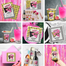 90’s Yellow Plaid & Houndstooth Party 