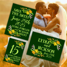 Bright Flowers on Deepest Green