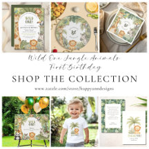 Wild One Jungle Animals First Birthday