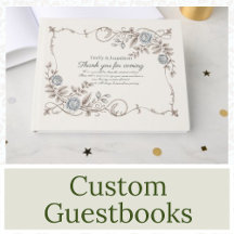 Vintage Botanical Guestbooks - customizable