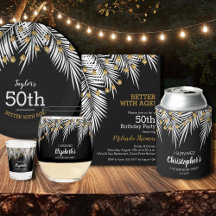 BLACK AND GOLD PALM BIRTHDAY COLLECTION