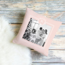 Modern Pink & White   Family Photo   Initial