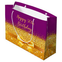 50th birthday for her - gold purple and violet