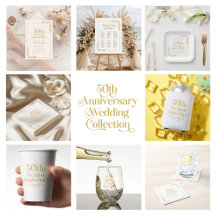 50th Wedding Anniversary Vintage Gold Frame