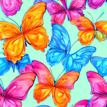 Colorful Butterflies Pattern