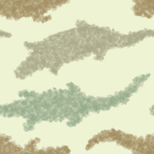 Cool Camo Alligators - seamless pattern