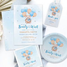 Teddy Bear We can bearly wait Baby Shower