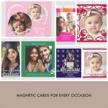 Customized Photo Magnetic Cards and Announcements