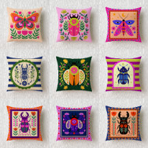 Dopamine Aesthetic Maximalist Throw Pillow Set 20