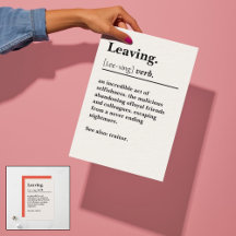 Hilarious Going Away Card for Coworkers