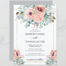 Chic Blush Floral Wedding 