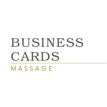 Business Cards Massage