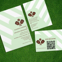 Preppy Pickleball Stripes Wedding