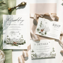 Evergreen Pines Rustic Mountain Wedding