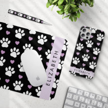 White Paws, Purple Hearts - Home Decor Collection