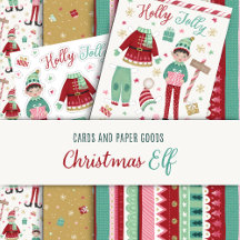 Christmas Elf Cards and Paper Goods