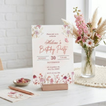Soft Pink Watercolor Floral Birthday Suite