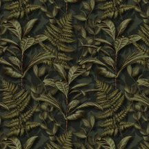 Greenery Aesthetic - Dark Ferns & Leaves