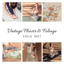 Yoga Mat Vintage and Retro Color Theme