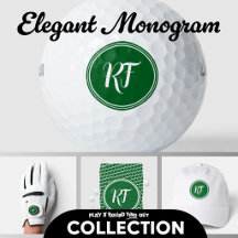 P.A.R.F.O. Classic Green Script Monogram Golf Coll