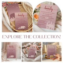 We Can Bearly Wait Woodland Baby Shower Collection