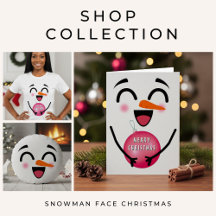 Snowman Face Christmas