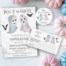 Gender Reveal Halloween Ghosts 