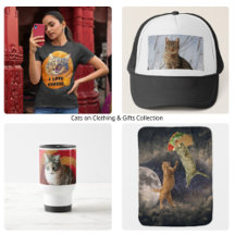 Cats on Clothing & Gifts