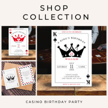 Playing Card Casino Birthday