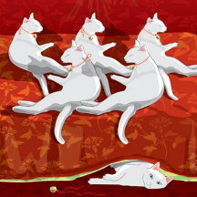 Six Cats a-Laying