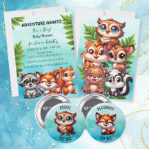 Woodland Creatures Forest Animals Baby Shower