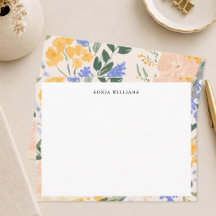 Watercolor Floral Stationery