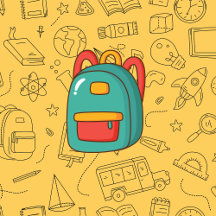 Personalized Back to School Backpack & Doodles