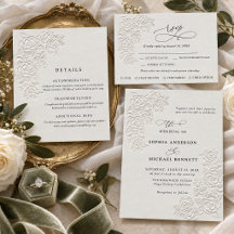 Faux Embossed Roses Collection
