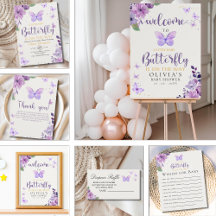 A Little Baby Butterfly is on The Way Baby shower