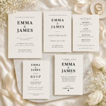 Ivory Minimalist Wedding Suite