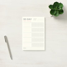 Minimal 30 Day Challenge Tracker Design