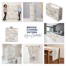 Pastel colors delicate ornamental vintage flowers 