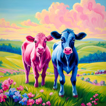 Pink Heifer or Blue Bull Baby Gender Reveal