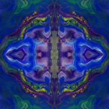 Framed Acrylic & Digital Art