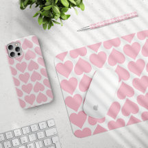 Pink Hearts Pattern, Romantic, Love Collection
